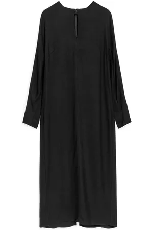 ARKET Dames Lange mouw - Fluid Long Sleeve Dress - Black