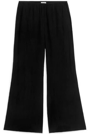 ARKET Crinkled Trousers - Black