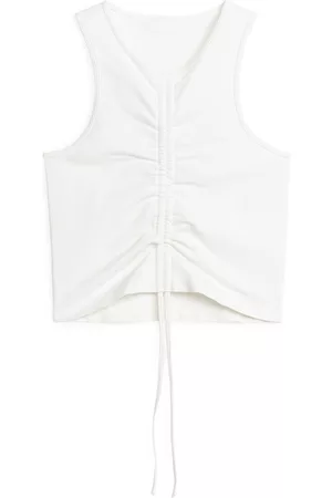 ARKET Drawstring Top - White