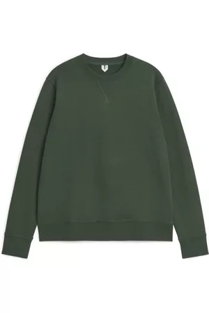 ARKET Heren Sweaters - French Terry Sweatshirt - Green