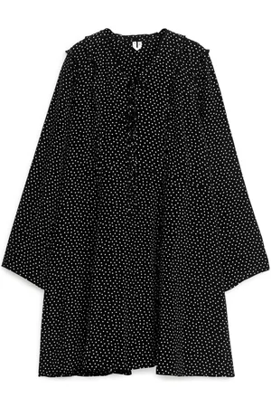 ARKET Dames Korte jurken - Ruffled A-Line Dress - Black