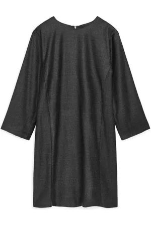ARKET Wool Sack Dress - Grey
