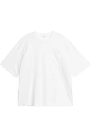 ARKET Heren T-shirts - Lightweight Pocket-Detail T-Shirt - White