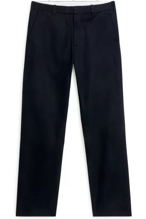 ARKET Heren Chino's - Regular Cotton-Stretch Chinos - Blue