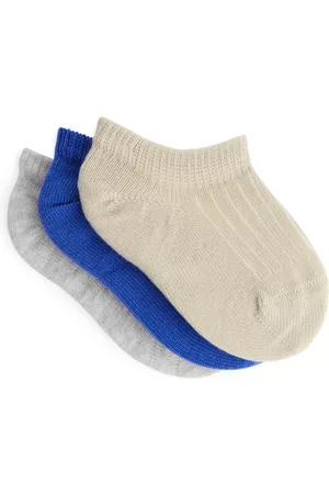 ARKET Sneaker Baby Socks, 3 Pairs - Blue