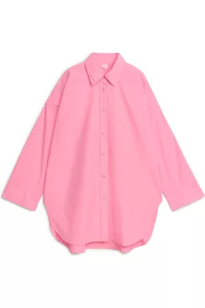 ARKET Oversized Poplin Shirt - Pink