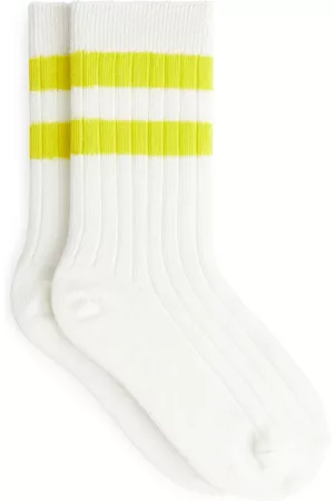 ARKET Rib Knit Socks Set of 2 - Yellow