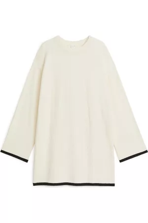 ARKET Dames Teddy truien - Bouclé Jumper - Beige