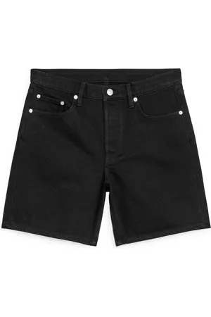 ARKET Non-Stretch Denim Shorts - Black