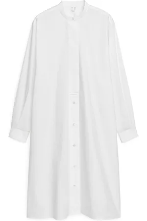 ARKET Poplin Shirt Dress - White