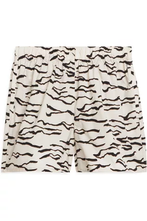 ARKET Printed Nylon Shorts - Beige