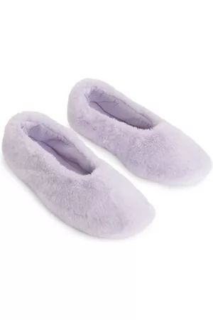 ARKET Faux Fur Slippers - Purple