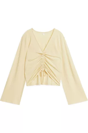 ARKET Strings - Drawstring Top - Yellow