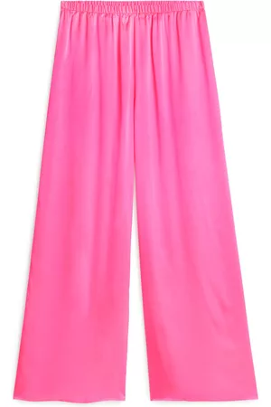 ARKET Silk Trousers - Pink