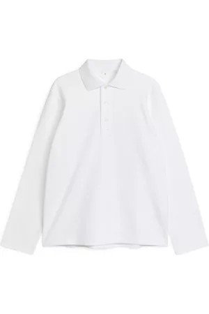 ARKET Heren Poloshirts - Cotton Polo Jumper - White