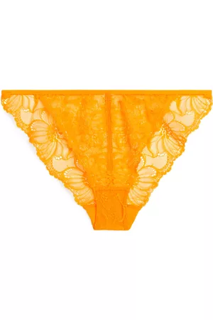 ARKET Dames Bh's - Lace Tanga - Orange