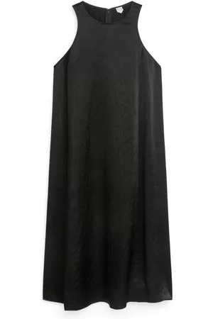 ARKET Dames Jurken - Satin Dress - Black