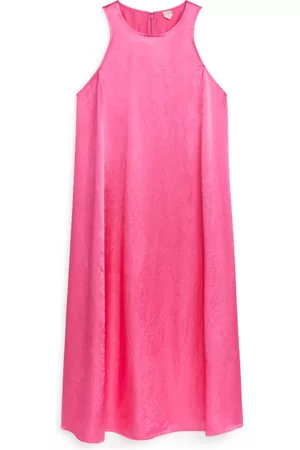 ARKET Dames Jurken - Satin Dress - Pink