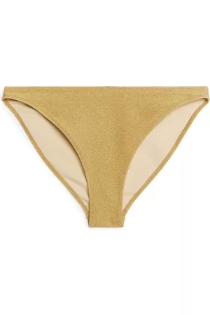 ARKET Dames Bikini's - Glittery Bikini Bottom - Yellow