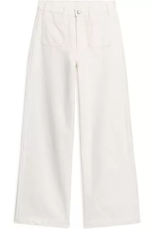 ARKET Dames Flared Jeans - LUPINE High Flared Jeans - White