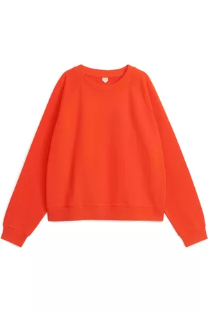 ARKET Dames Sweaters - Soft French Terry Sweatshirt - Orange