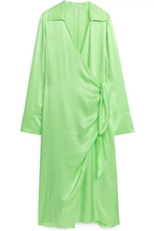 ARKET Dames Jurken - Wrap Dress - Green