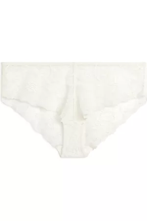 ARKET Dames Ondergoed - Lace Hipsters - White