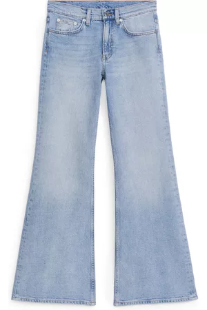 ARKET Dames Stretchbroeken - WAVE Slim Flared Stretch Jeans - Blue