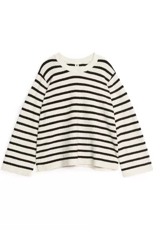 ARKET Dames Gebreide truien - Bouclé Jumper - Beige
