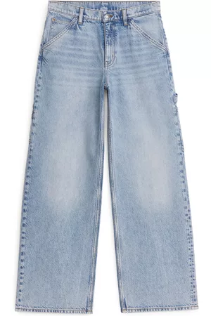ARKET Dames Mid Waisted Jeans - WILLOW Loose Jeans - Blue