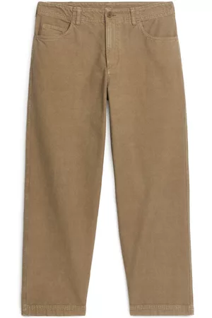 ARKET Heren Broeken - Cotton Trousers - Beige
