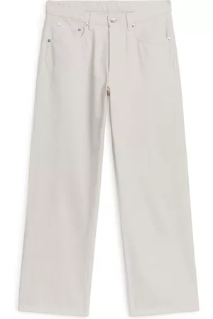 ARKET Dames Low Waisted Jeans - SHORE Low Relaxed Jeans - White