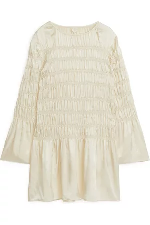ARKET Dames Korte jurken - Mini Smock Dress - Beige