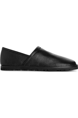 ARKET Heren Instappers - Slip-On Leather Shoes - Black