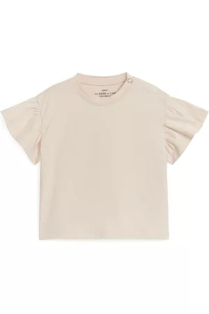 ARKET T-shirts - Frill T-Shirt - Beige
