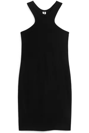ARKET Dames Jurken - Ribbed Tank Dress - Black