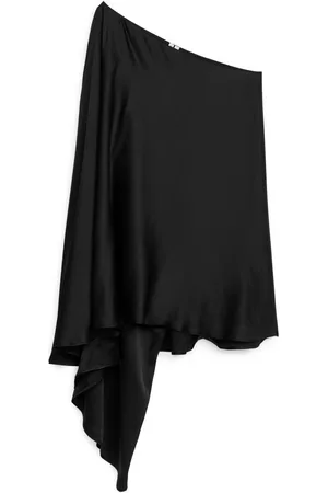 ARKET Dames Asymmetrische jurken - Asymmetric Mini Dress - Black