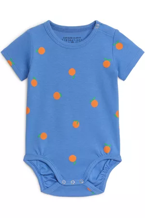 ARKET Short-Sleeved Cotton Bodysuit - Blue