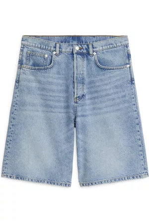 ARKET Dames Shorts - Loose Denim Shorts - Blue