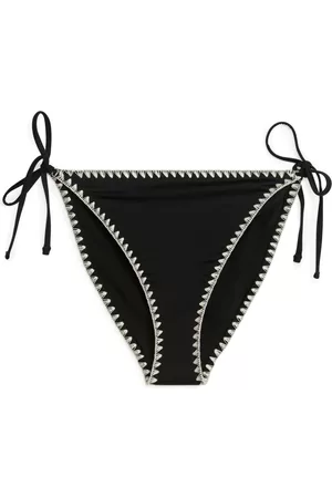 ARKET Dames Bikini's - Tie Tanga Bikini Bottom - Black