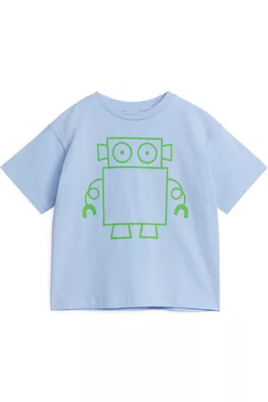ARKET Oversized Overhemden - Oversized T-Shirt - Blue
