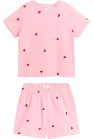 ARKET Jersey Pyjamas - Short Jersey Pyjama Set - Pink
