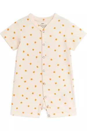 ARKET Pyjama's - Short Sleeve All-in-One Pyjama - Orange