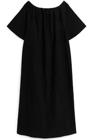 ARKET Dames Lange jurken - Off-Shoulder Maxi Dress - Black