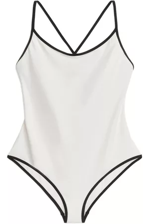ARKET Dames Badpakken - Matte Swimsuit - White