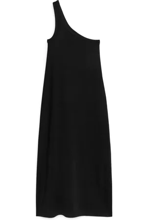 ARKET Dames Asymmetrische jurken - One Shoulder Jersey Dress - Black