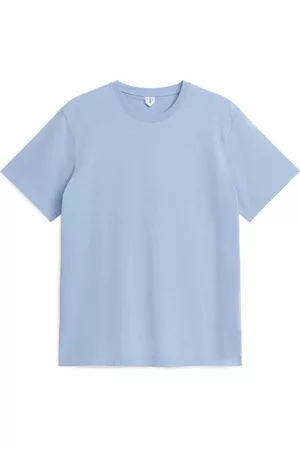 ARKET Heren T-shirts - Midweight T-Shirt - Blue