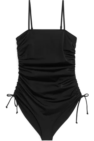 ARKET Dames Badpakken - Ruched Swimsuit - Black