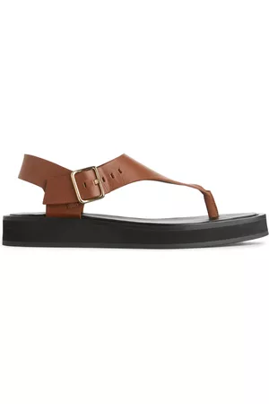 ARKET Dames Leren Sandalen - Chunky Leather Sandals - Beige