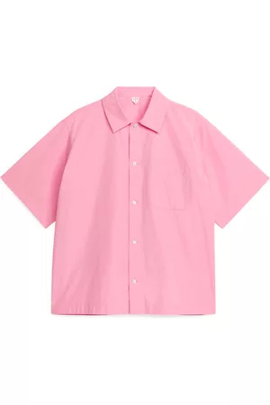 ARKET Heren T-shirts - Garment-Dyed Shirt - Pink